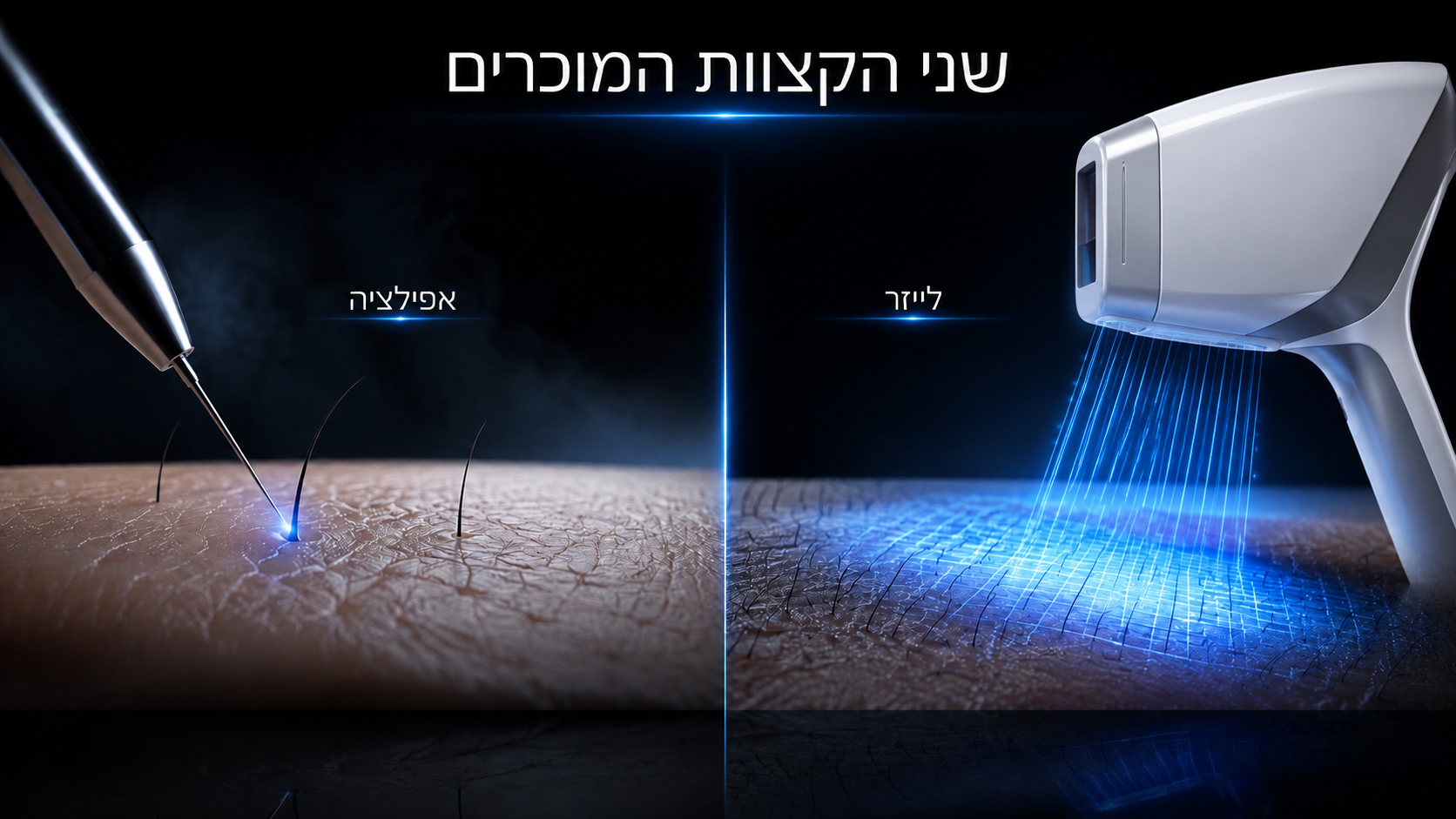 שני הקצוות המוכרים — אפילציה מול לייזר