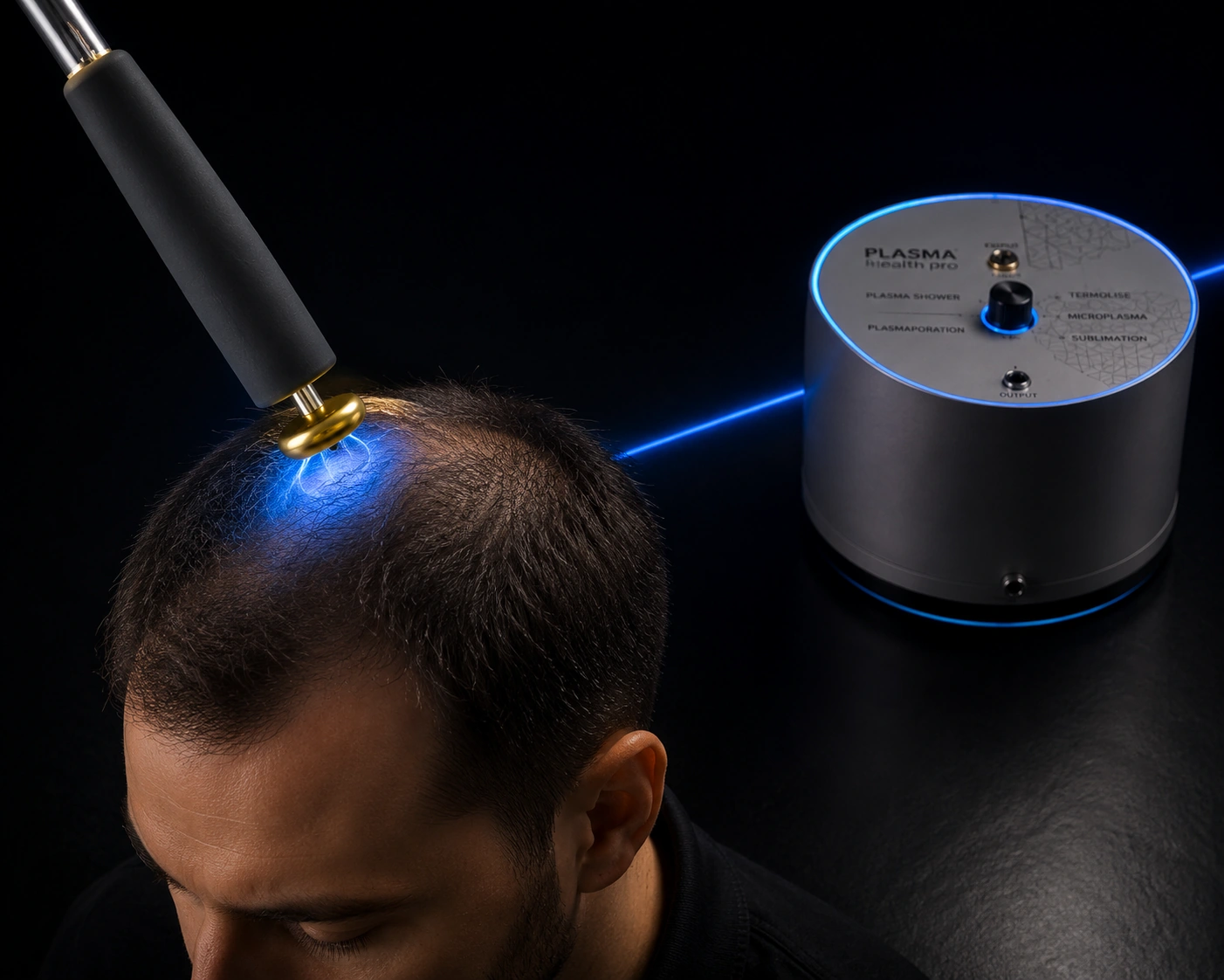 טיפול פלזמה לקרקפת עם Plasma Health Pro