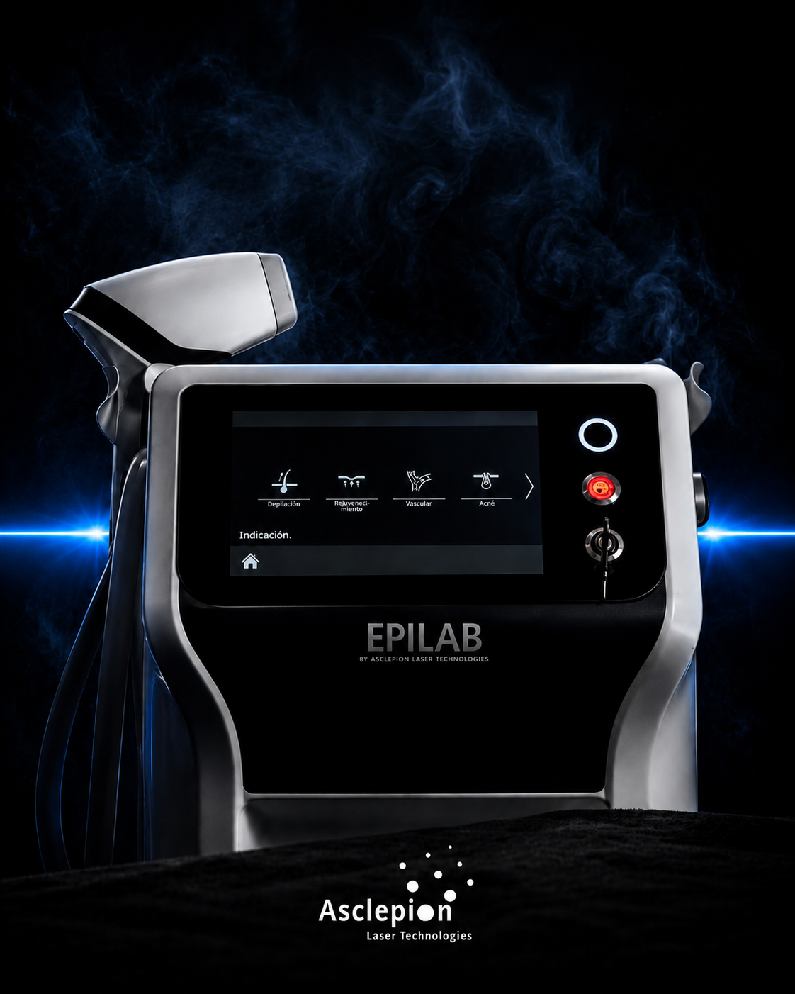 EpiLab - מסך מגע עם אינדיקציות טיפול